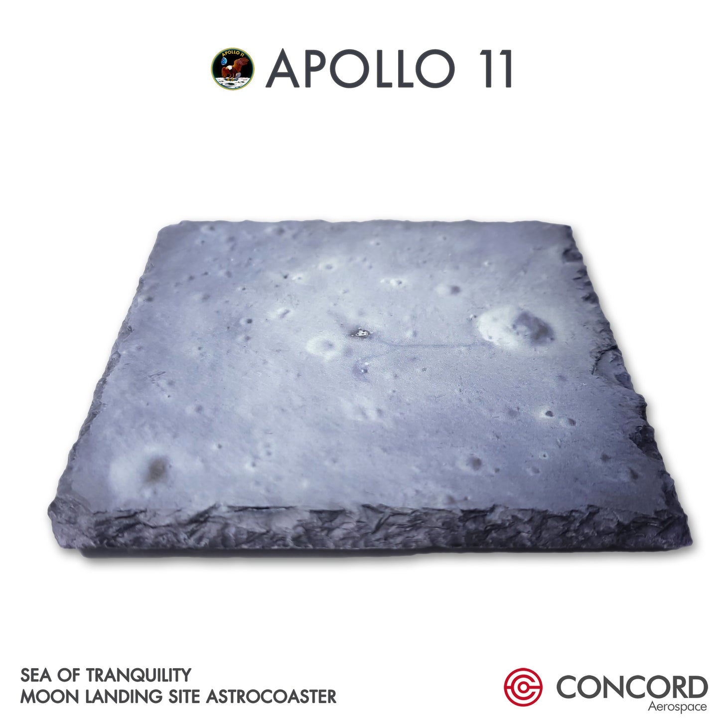 APOLLO 11 - SEA OF TRANQUILITY - LANDING SITE SLATE ASTROCOASTER - Concord Aerospace