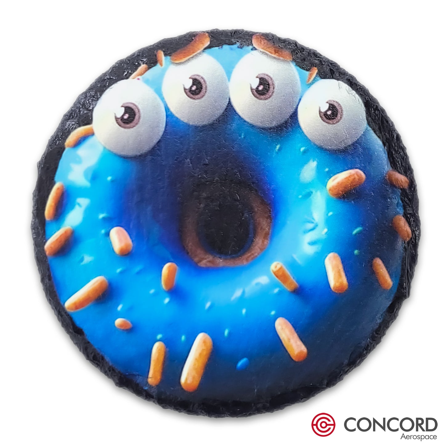 WOBBLEZORP DOUGHNUT ALIEN - SLATE COASTER - Concord Aerospace Concord Aerospace Concord Aerospace Coasters
