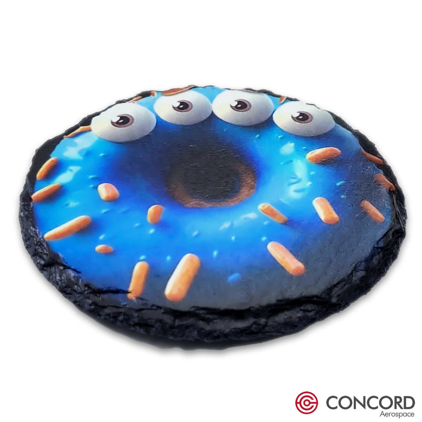 WOBBLEZORP DOUGHNUT ALIEN - SLATE COASTER - Concord Aerospace Concord Aerospace Concord Aerospace Coasters