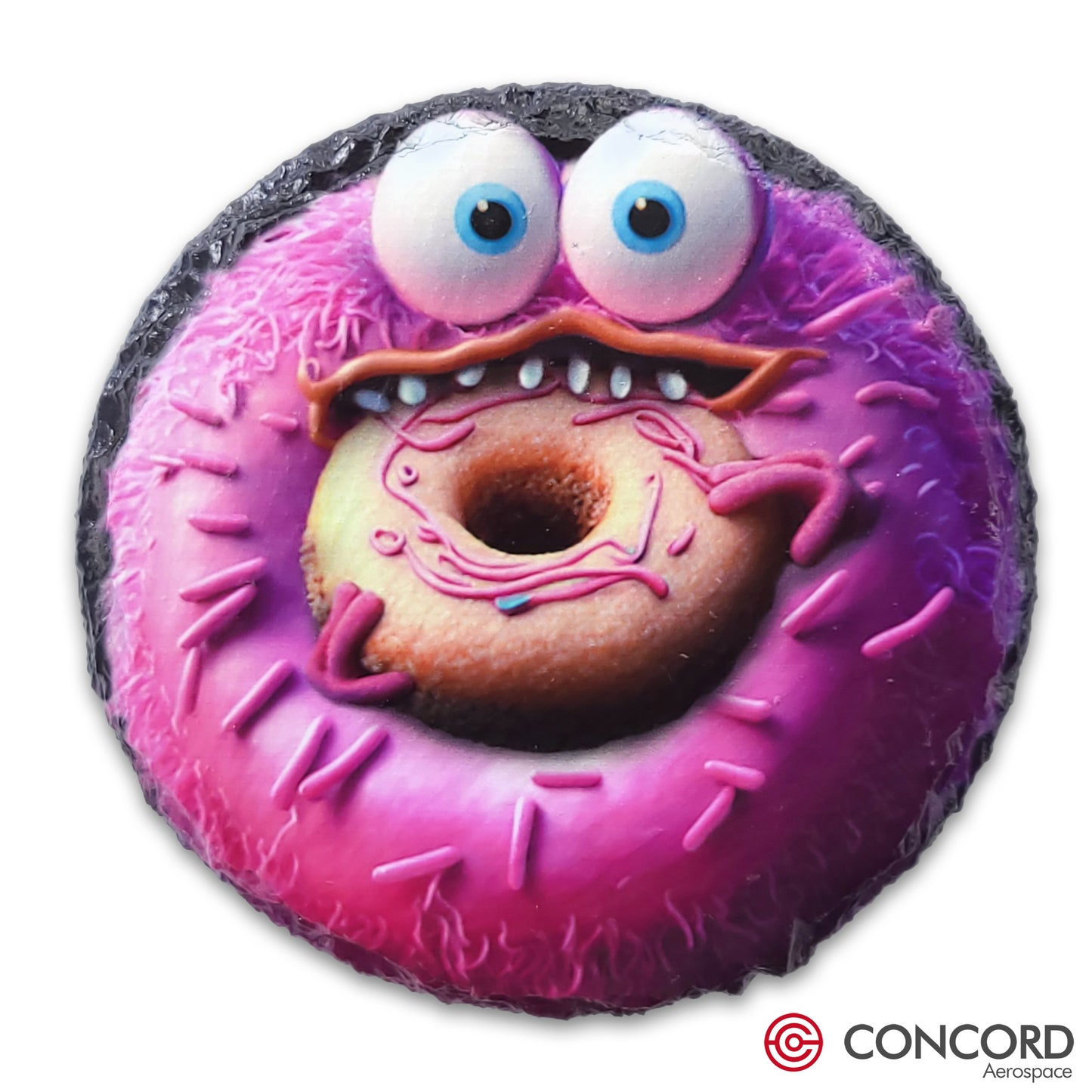 FIZZLEPLOP DOUGHNUT ALIEN - SLATE COASTER - Concord Aerospace Concord Aerospace Concord Aerospace Coasters