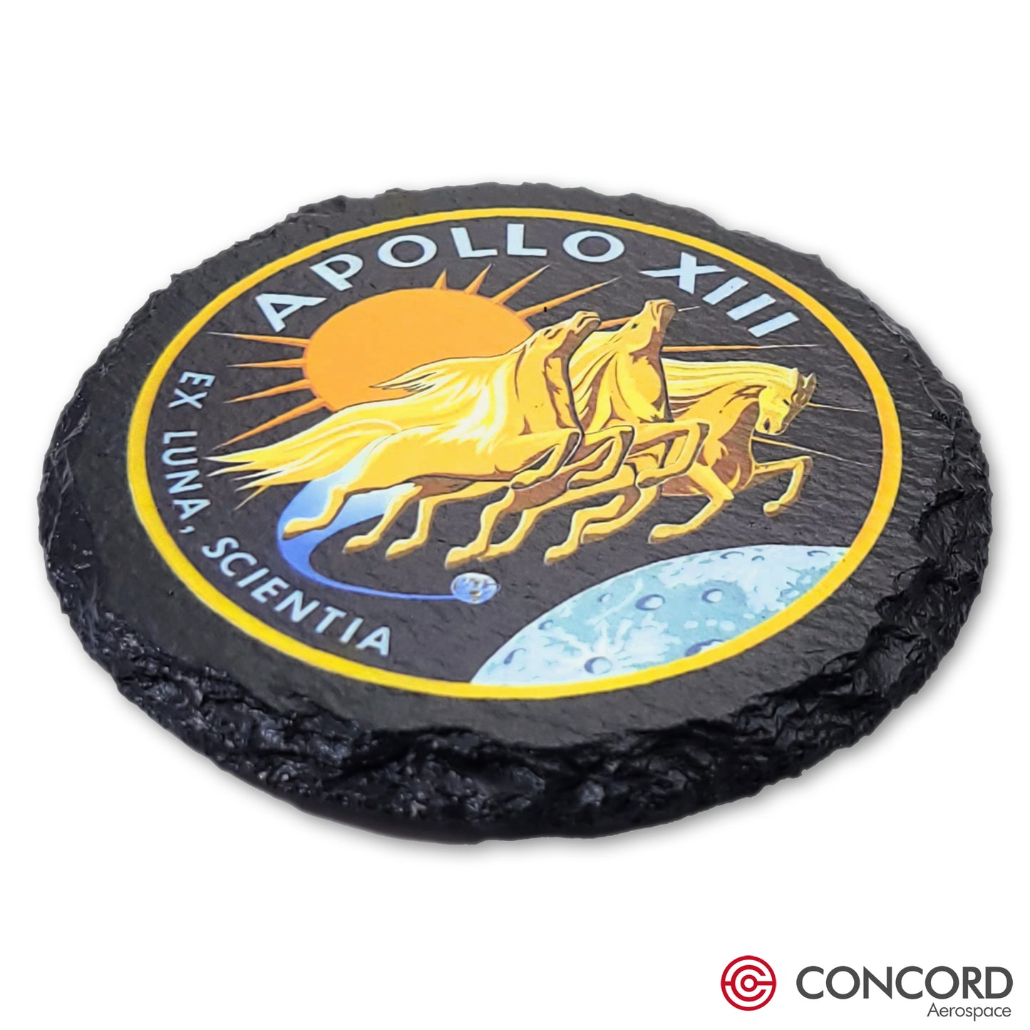 APOLLO 13 MISSION - SLATE COASTER - Concord Aerospace Concord Aerospace Concord Aerospace Coasters