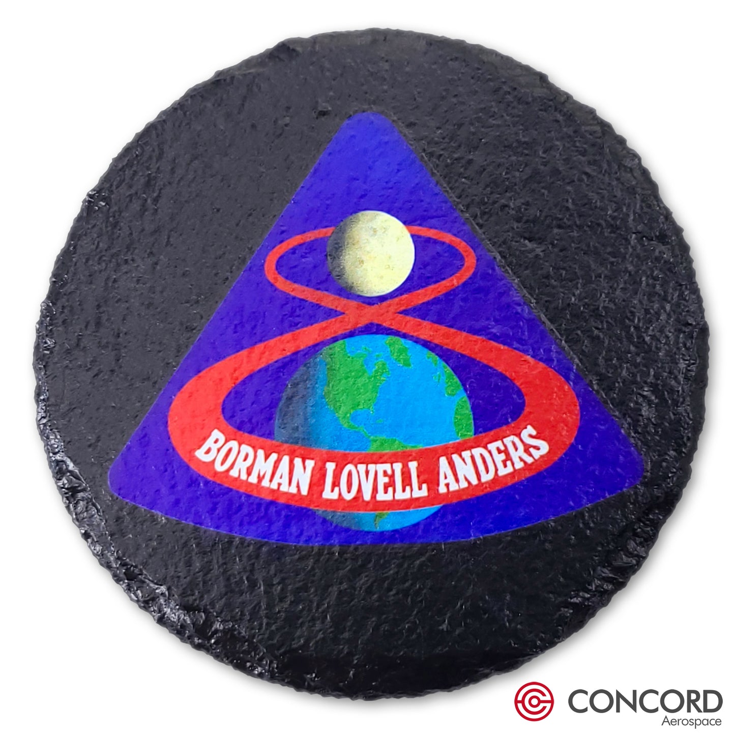 APOLLO 8 MISSION - SLATE COASTER - Concord Aerospace Concord Aerospace Concord Aerospace Coasters