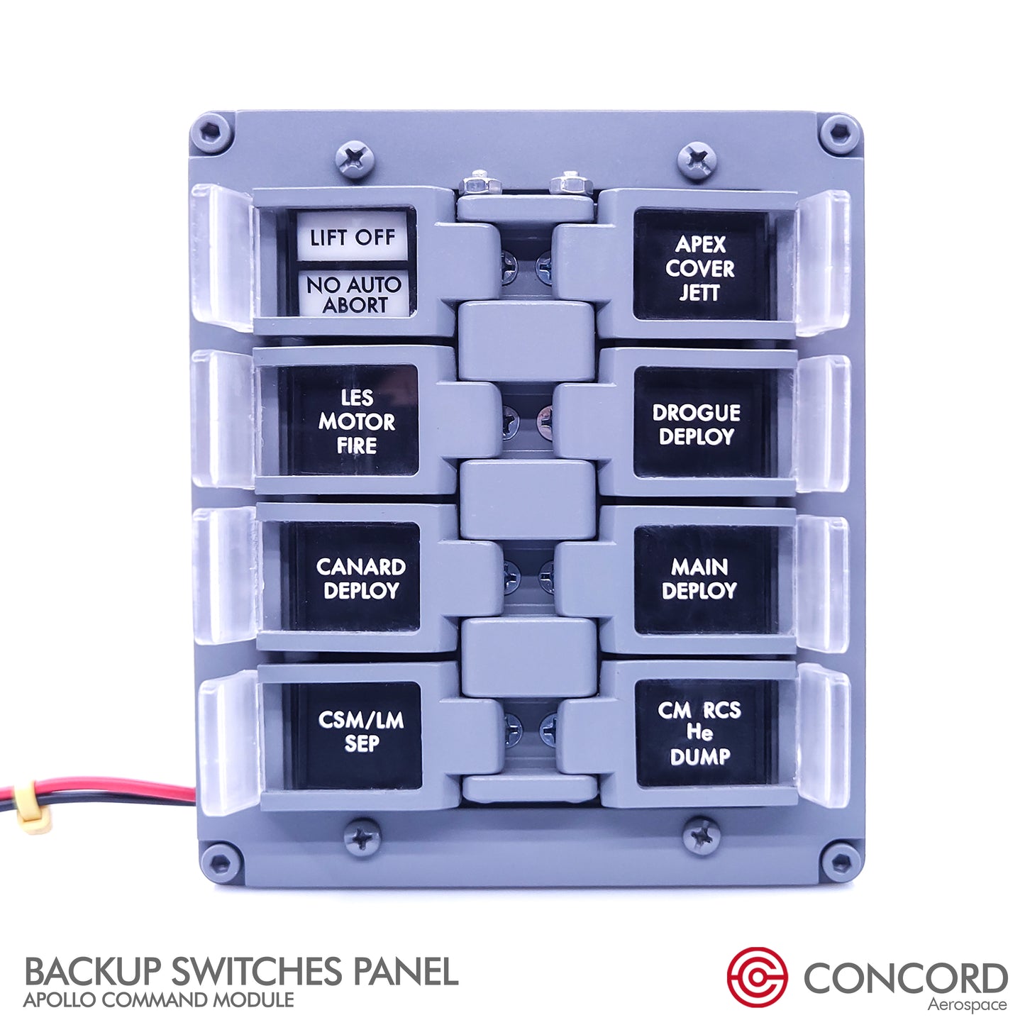 CUSTOMIZABLE APOLLO COMMAND MODULE BACKUP SWITCHES PANEL - Concord Aerospace