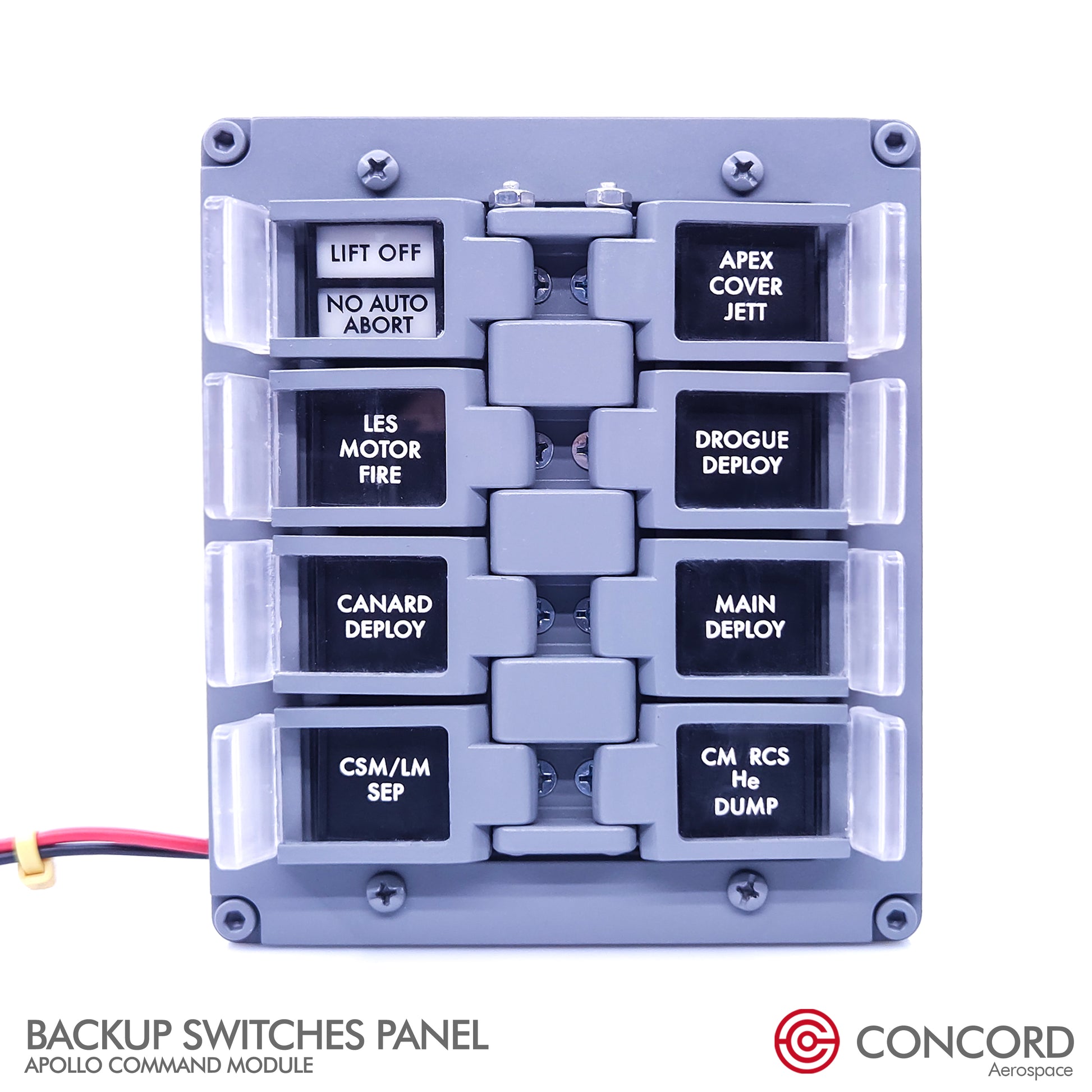 CUSTOMIZABLE APOLLO COMMAND MODULE BACKUP SWITCHES PANEL - Concord Aerospace