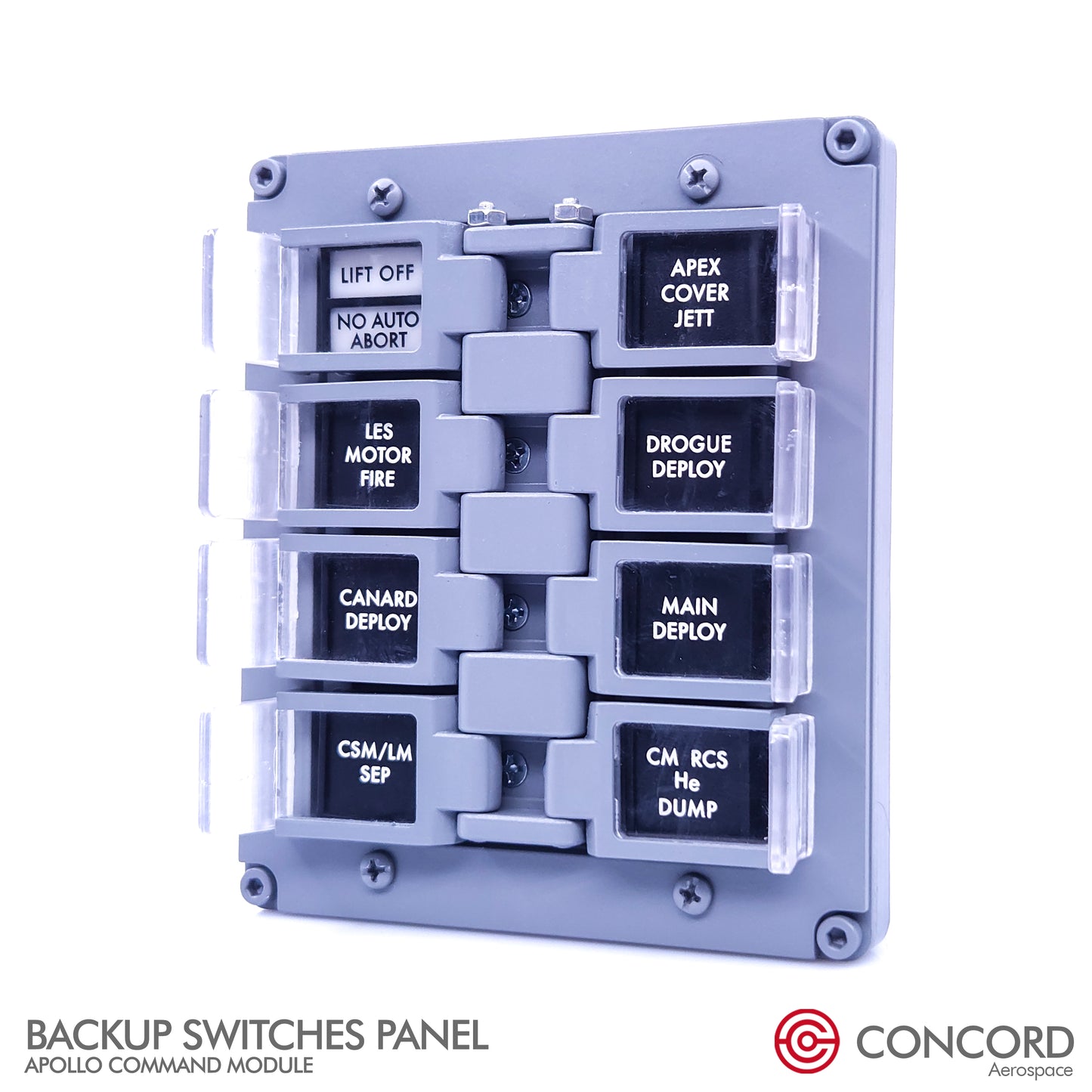 CUSTOMIZABLE APOLLO COMMAND MODULE BACKUP SWITCHES PANEL - Concord Aerospace