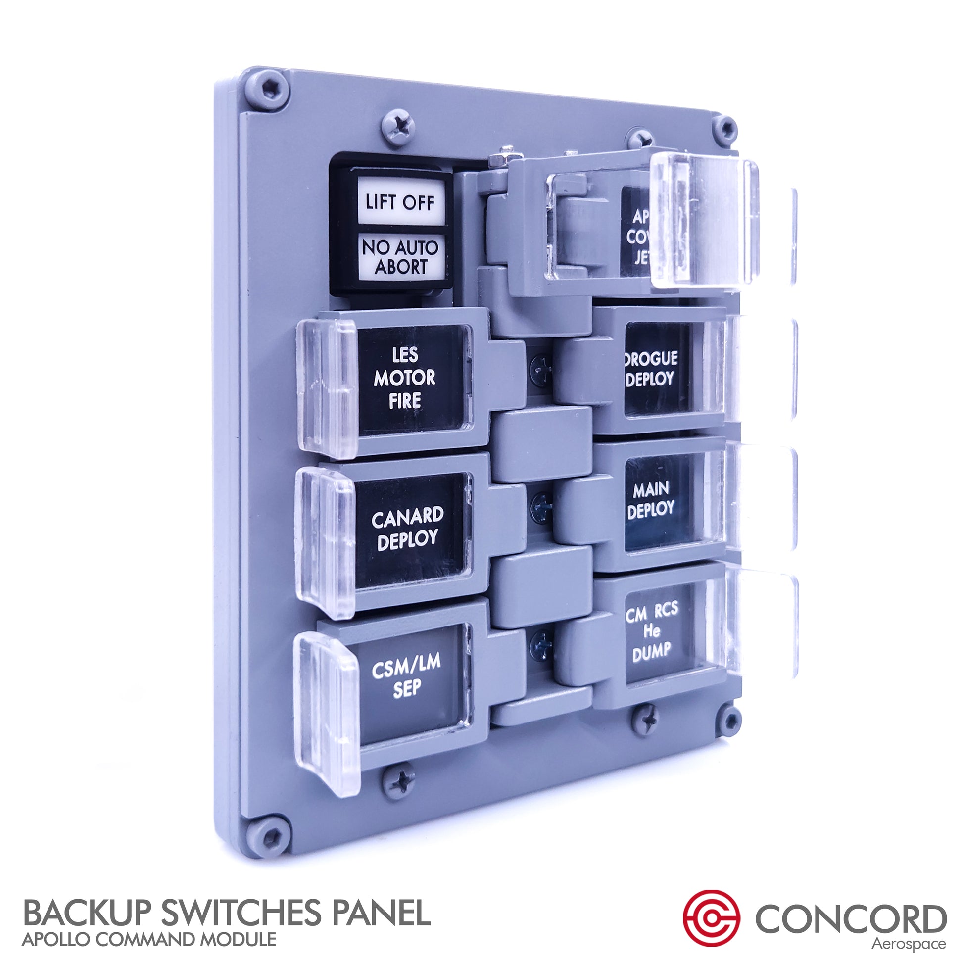 CUSTOMIZABLE APOLLO COMMAND MODULE BACKUP SWITCHES PANEL - Concord Aerospace