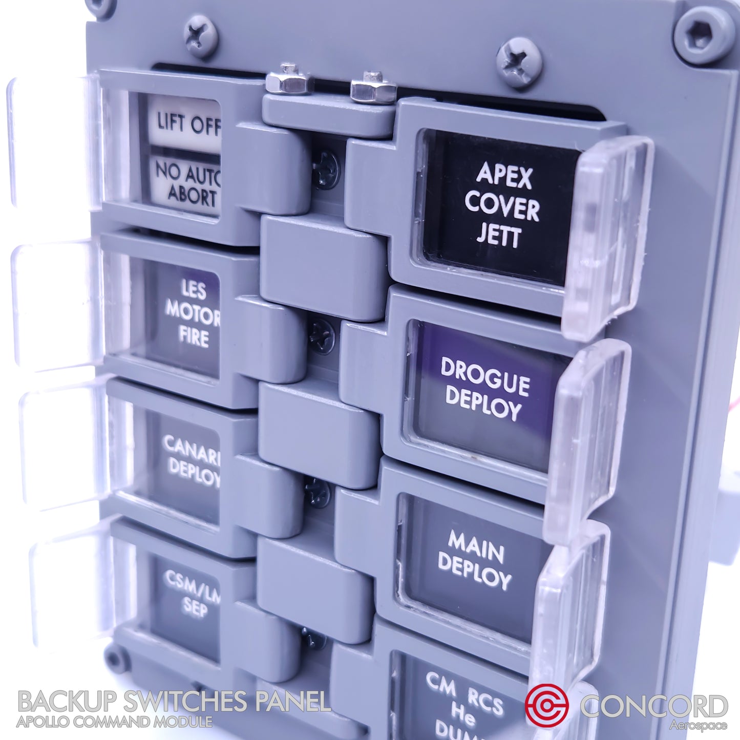APOLLO COMMAND MODULE BACKUP SWITCHES PANEL - Concord Aerospace