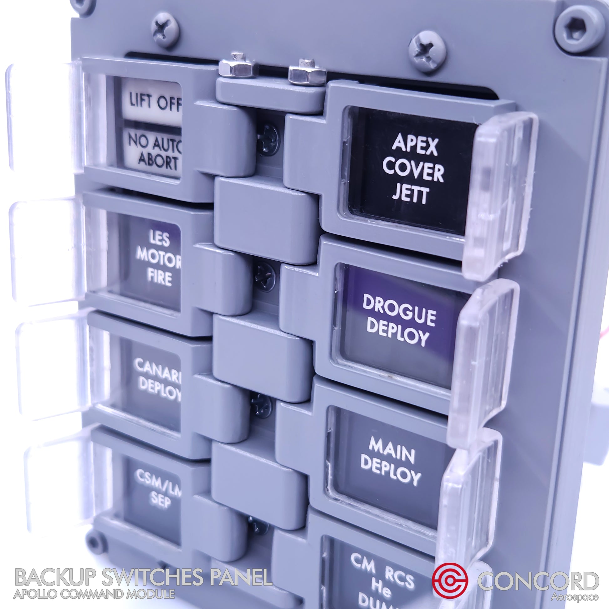 APOLLO COMMAND MODULE BACKUP SWITCHES PANEL - Concord Aerospace