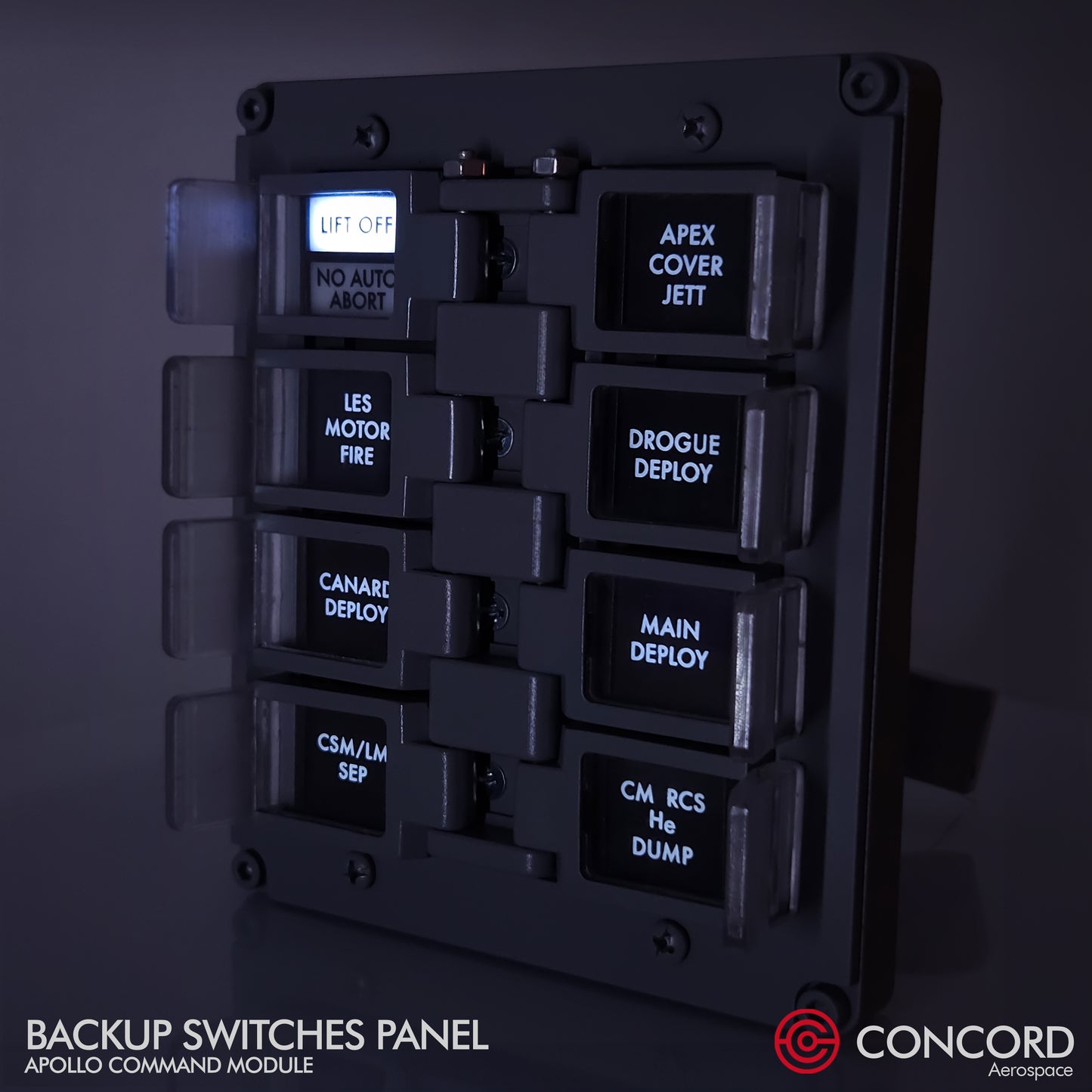 APOLLO COMMAND MODULE BACKUP SWITCHES PANEL - Concord Aerospace