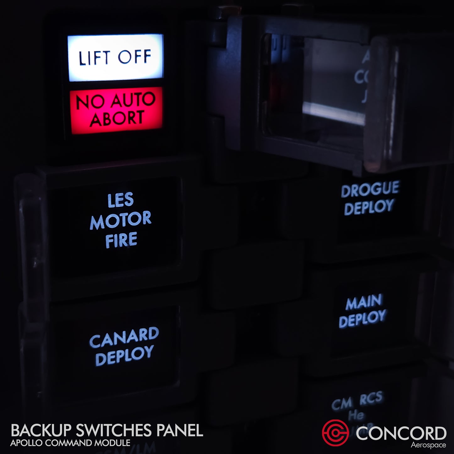 APOLLO COMMAND MODULE BACKUP SWITCHES PANEL - Concord Aerospace