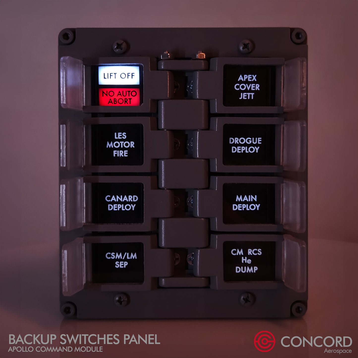 APOLLO COMMAND MODULE BACKUP SWITCHES PANEL - Concord Aerospace
