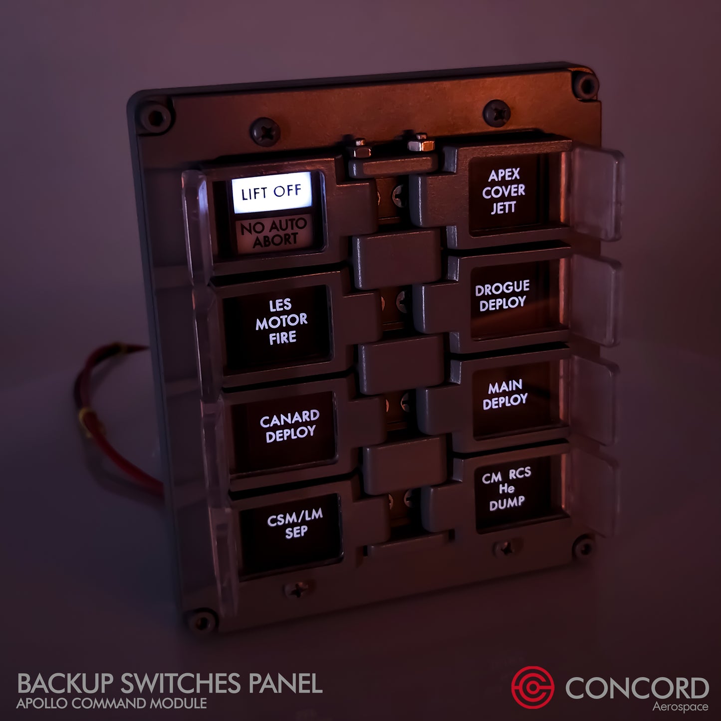 APOLLO COMMAND MODULE BACKUP SWITCHES PANEL - Concord Aerospace