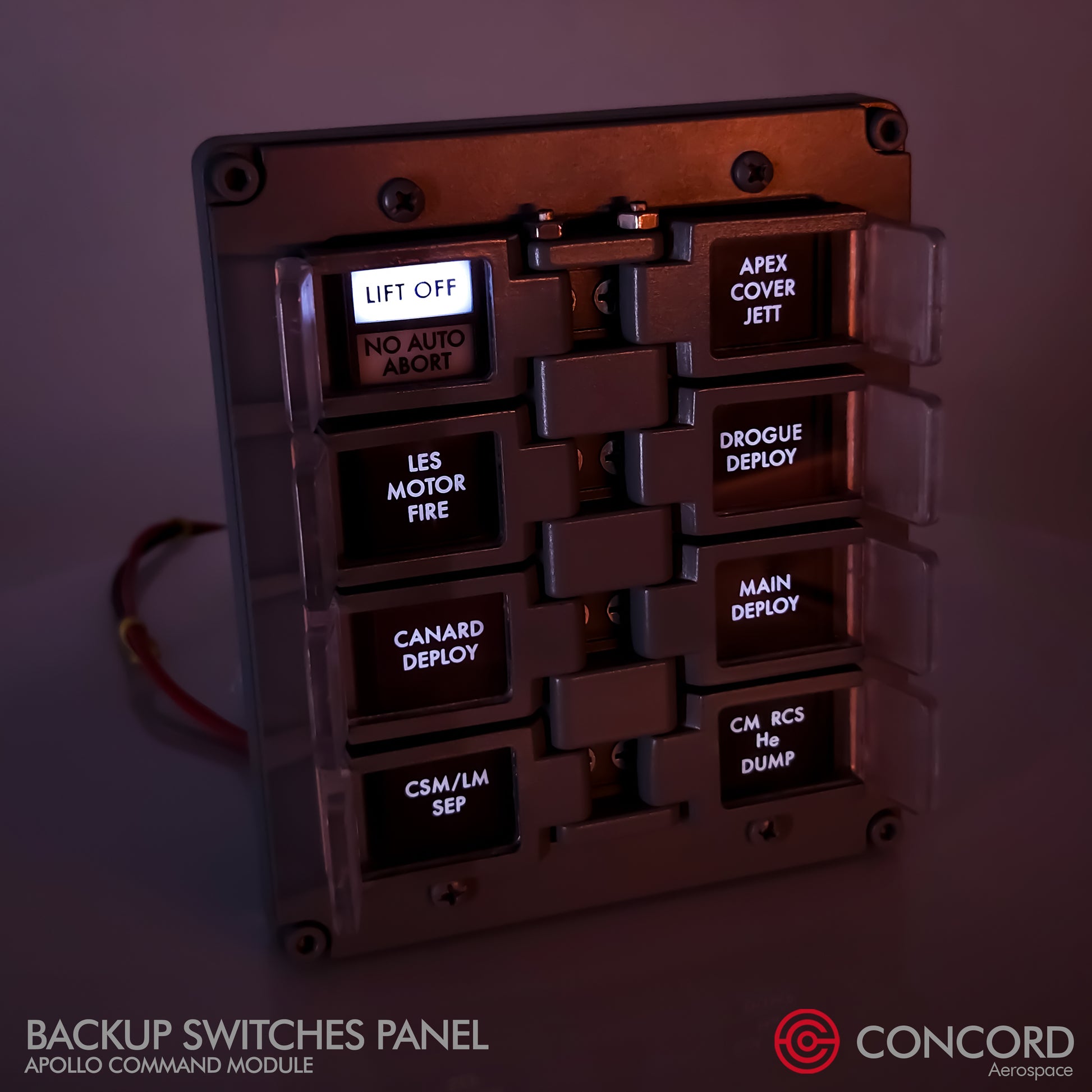 APOLLO COMMAND MODULE BACKUP SWITCHES PANEL - Concord Aerospace