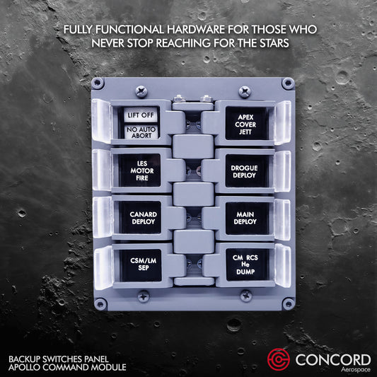 CUSTOMIZABLE APOLLO COMMAND MODULE BACKUP SWITCHES PANEL - Concord Aerospace