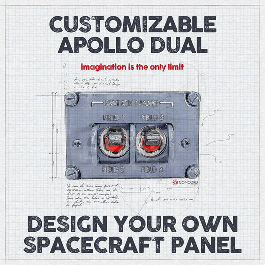 CUSTOMIZABLE APOLLO DUAL SWITCH PANEL - Concord Aerospace