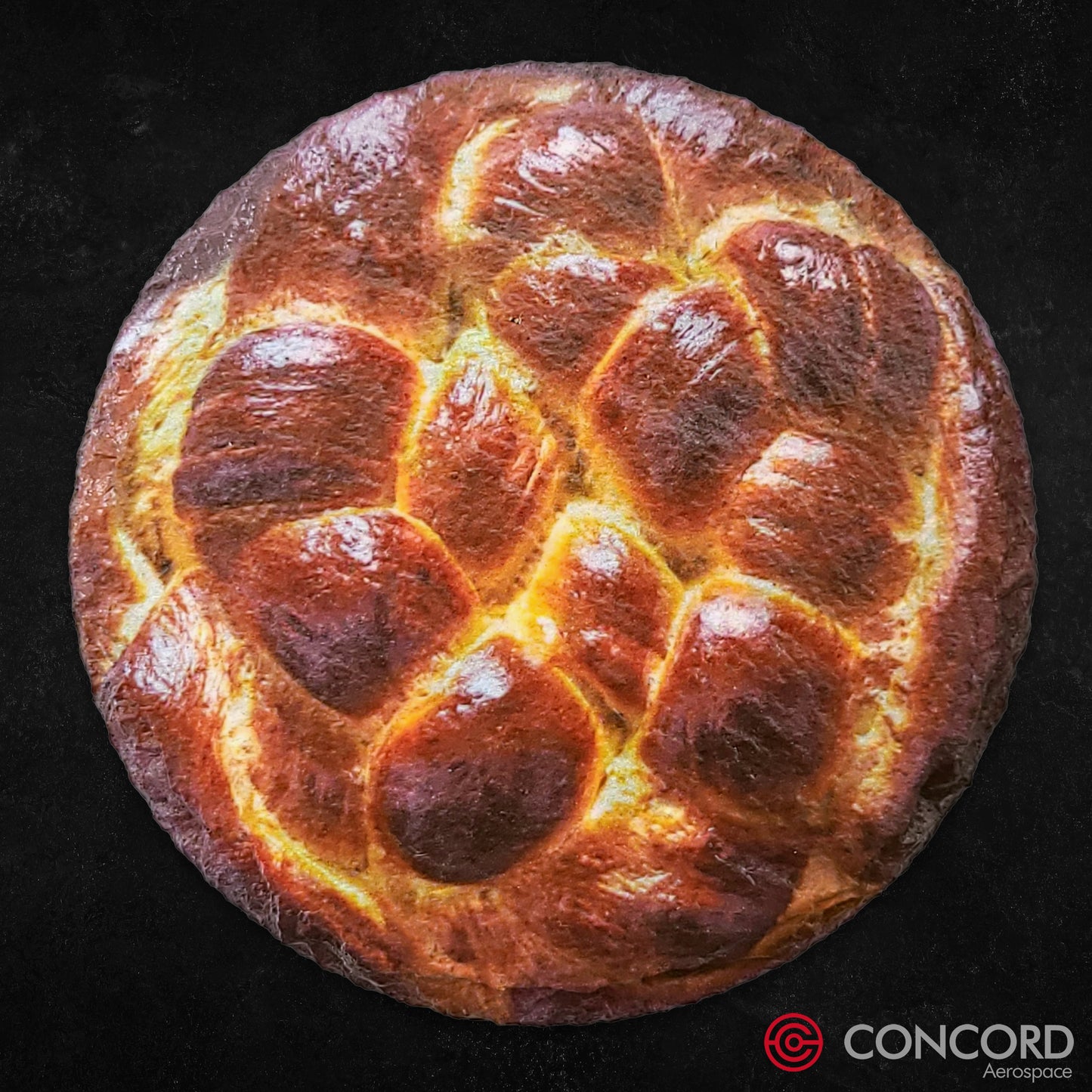 SPACE CHALLAH BREAD - SLATE COASTER - Concord Aerospace Concord Aerospace Concord Aerospace Coasters