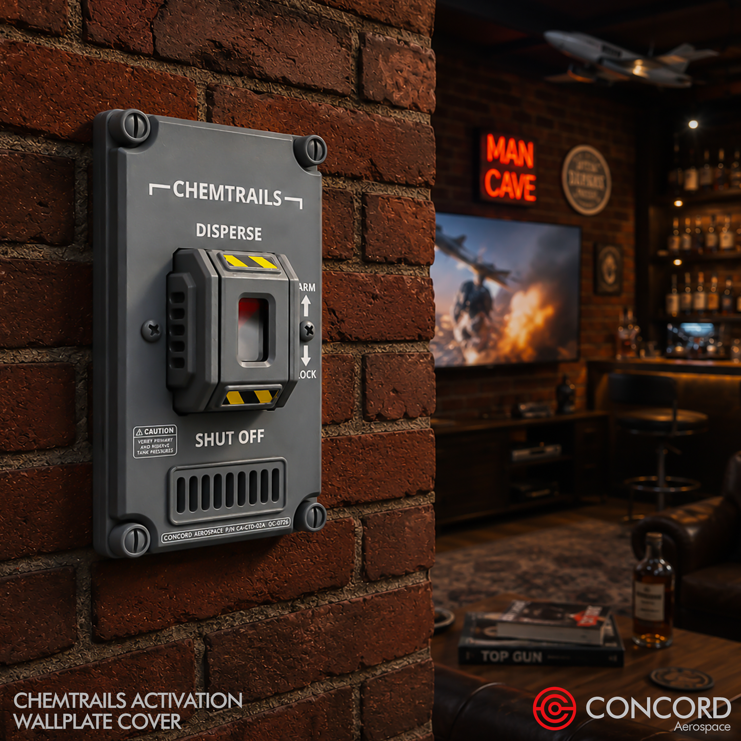 CHEMTRAILS ACTIVATION PANEL LIGHT SWITCH WALL PLATE