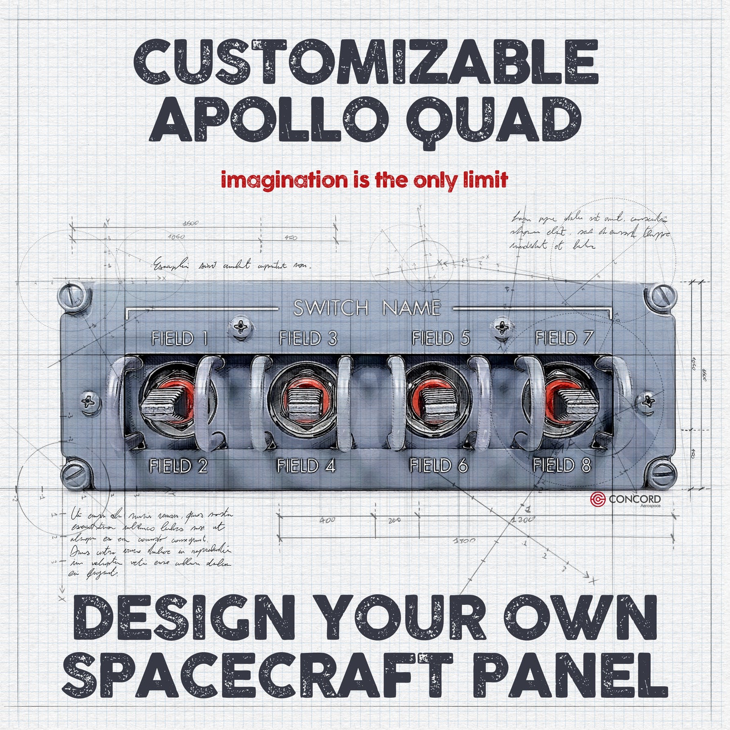 CUSTOMIZABLE APOLLO QUAD PANEL - Concord Aerospace