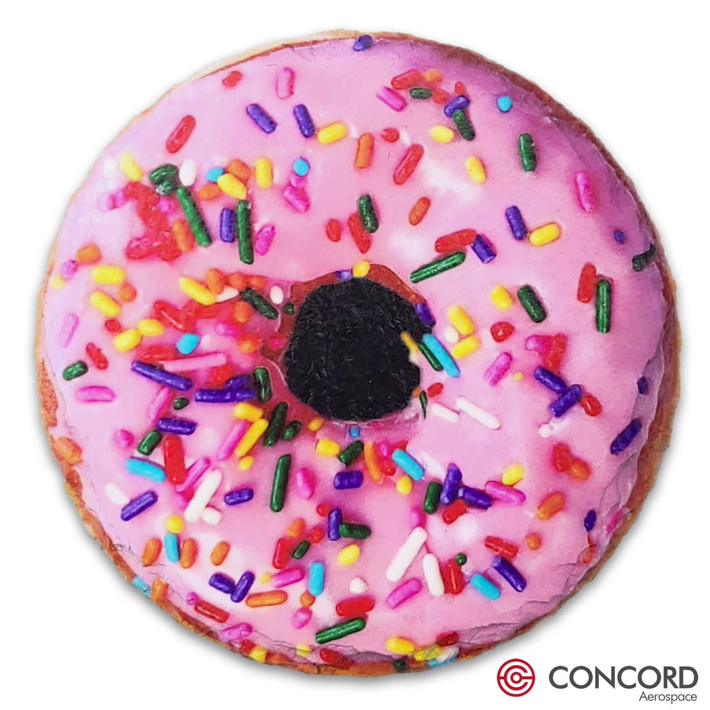 AURORA PINK SPACE DONUT - SLATE COASTER - Concord Aerospace Concord Aerospace Concord Aerospace Coasters