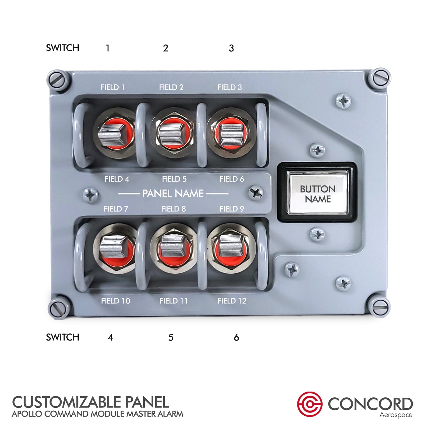 CUSTOMIZABLE APOLLO MASTER ALARM PANEL - Concord Aerospace