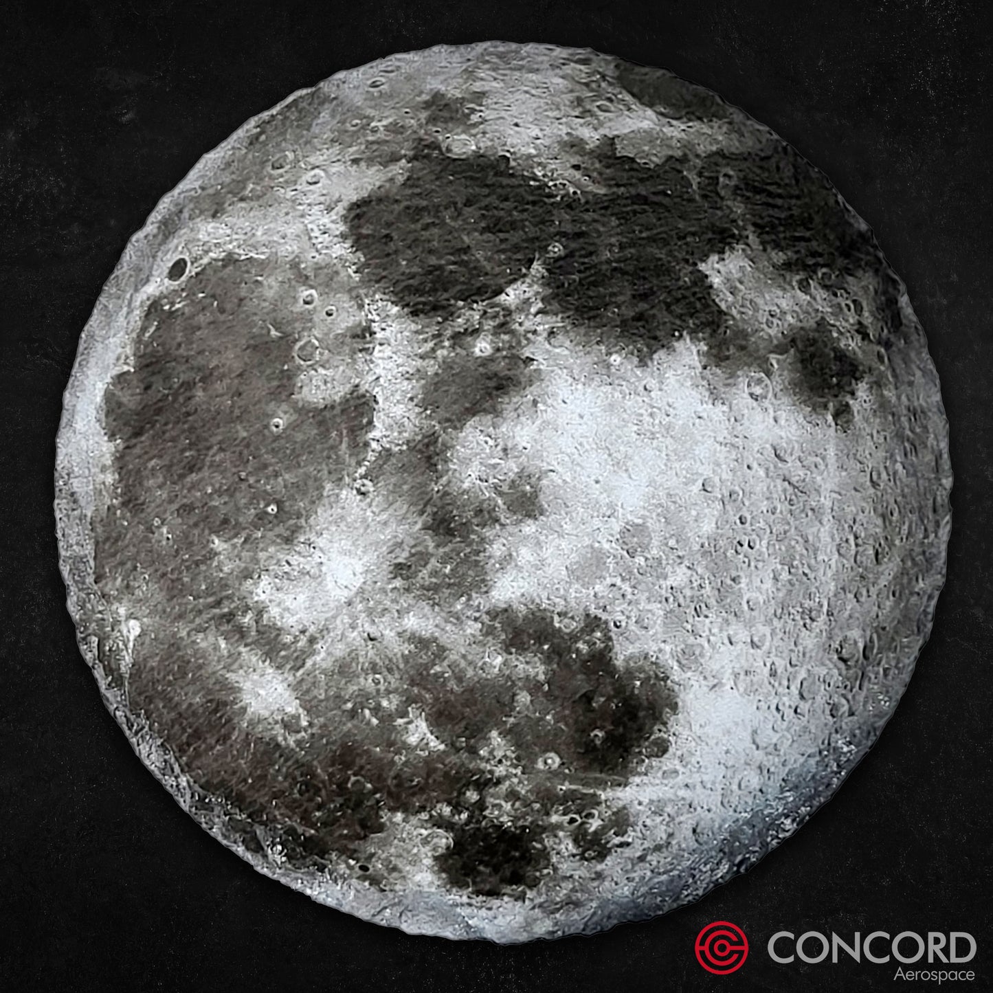 THE MOON - SLATE COASTER - Concord Aerospace Concord Aerospace Concord Aerospace Coasters