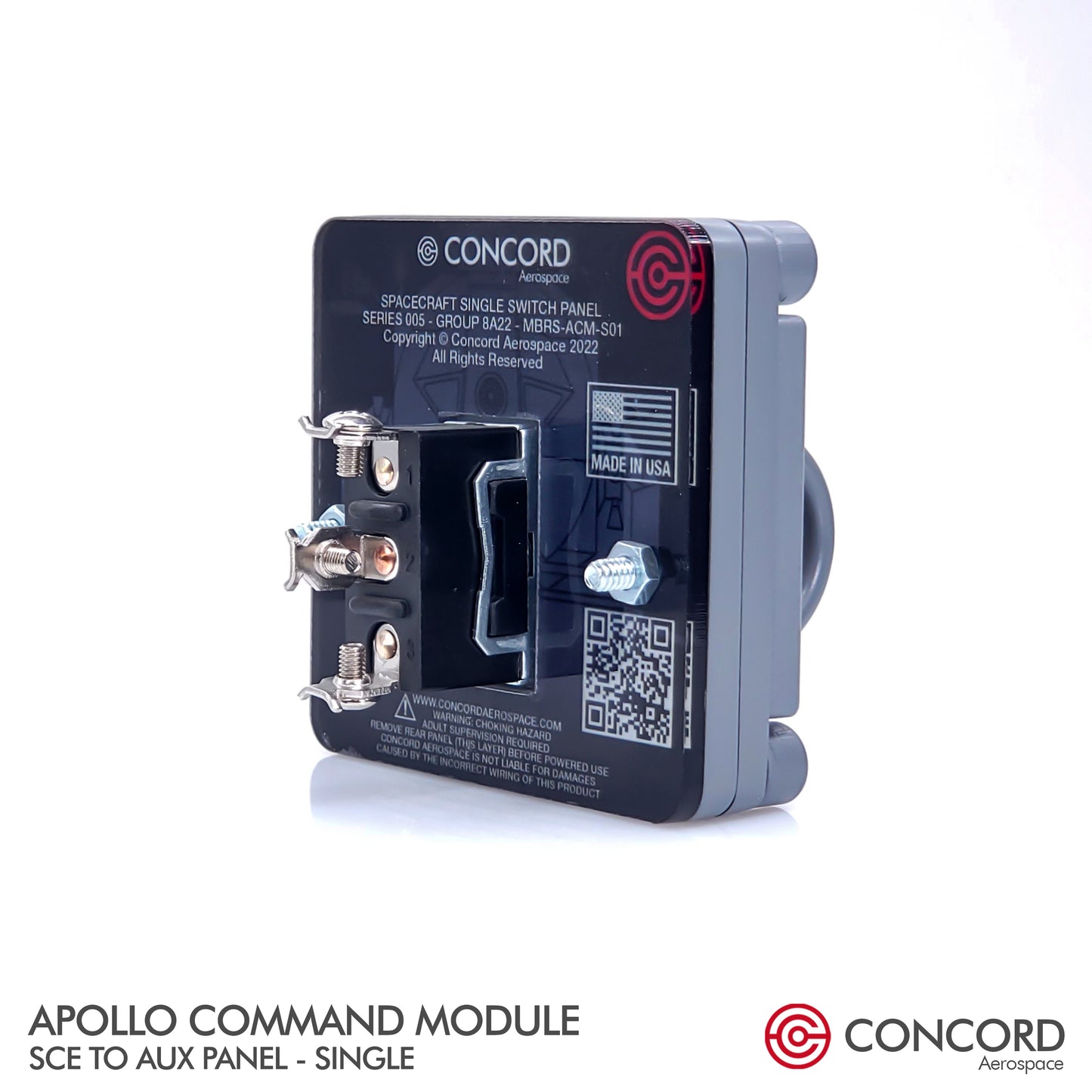 APOLLO COMMAND MODULE SINGLE SWITCH PANEL - SCE to AUX - Concord Aerospace