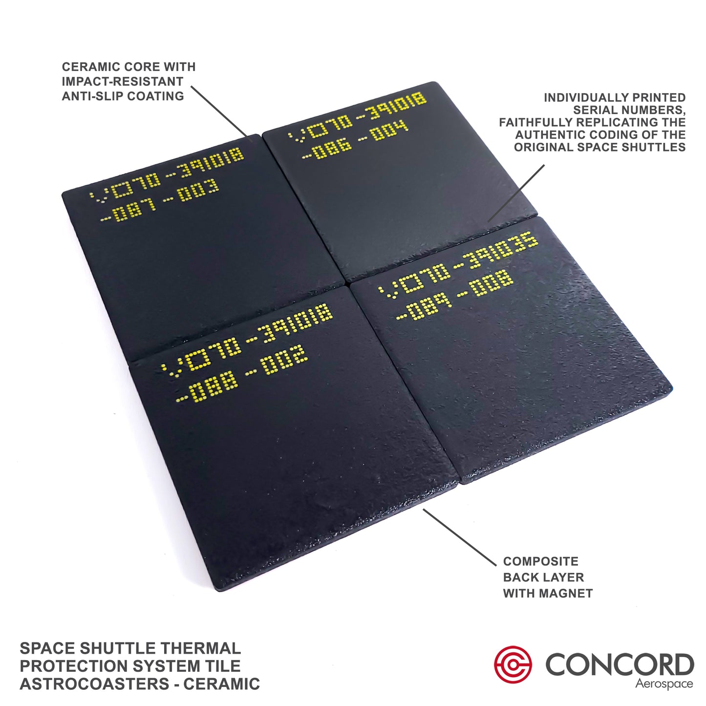 SPACE SHUTTLE THERMAL PROTECTION SYSTEM TILE ASTROCOASTER - Concord Aerospace