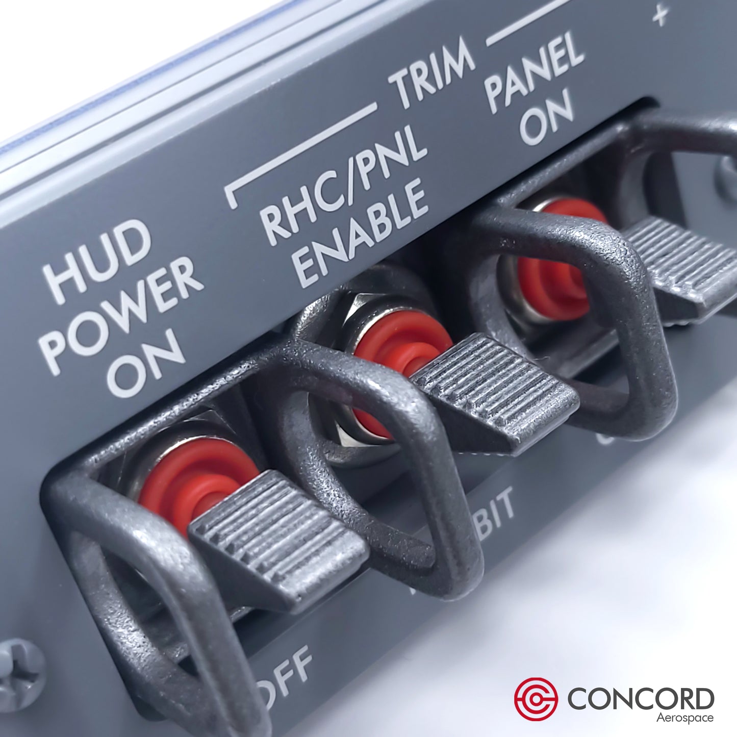 SPACE SHUTTLE FLIGHTDECK PANEL - HUD POWER / TRIM - Concord Aerospace