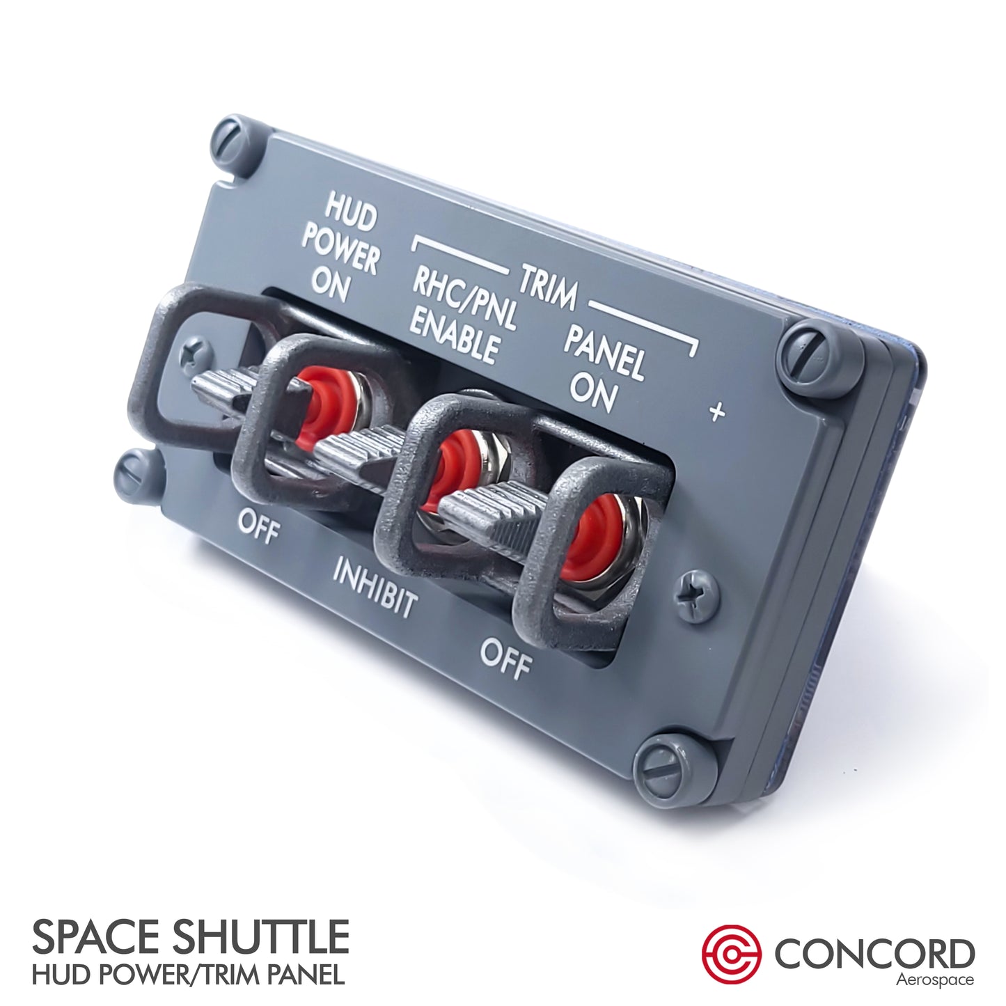 SPACE SHUTTLE FLIGHTDECK PANEL - HUD POWER / TRIM - Concord Aerospace