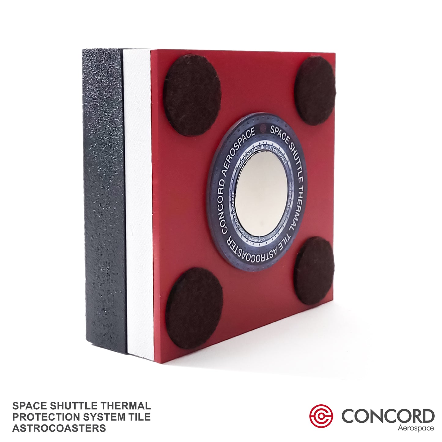 SPACE SHUTTLE THERMAL PROTECTION SYSTEM TILE ASTROCOASTER - Concord Aerospace Concord Aerospace Concord Aerospace Coasters