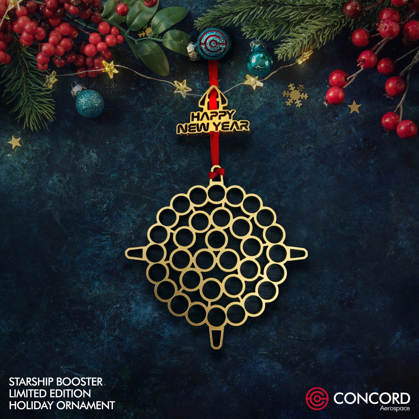 STARSHIP BOOSTER LIMITED EDITION TREE ORNAMENT - Concord Aerospace