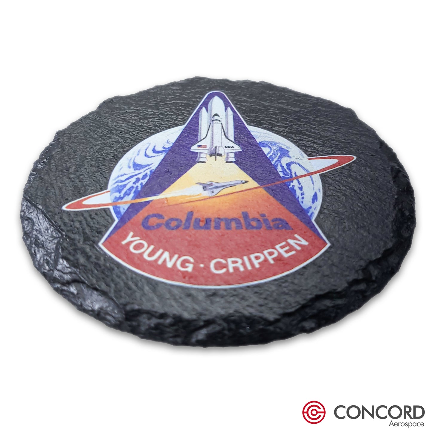 STS - 1 SPACE SHUTTLE - SLATE COASTER - Concord Aerospace Concord Aerospace Concord Aerospace Coasters