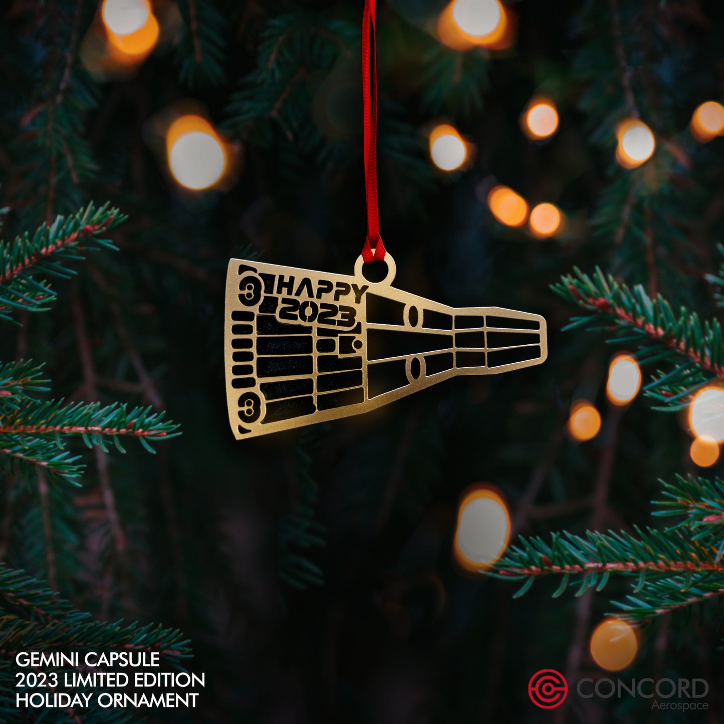 GEMINI CAPSULE 2023 LIMITED EDITION TREE ORNAMENT - Concord Aerospace Concord Aerospace Concord Aerospace Holiday Ornament