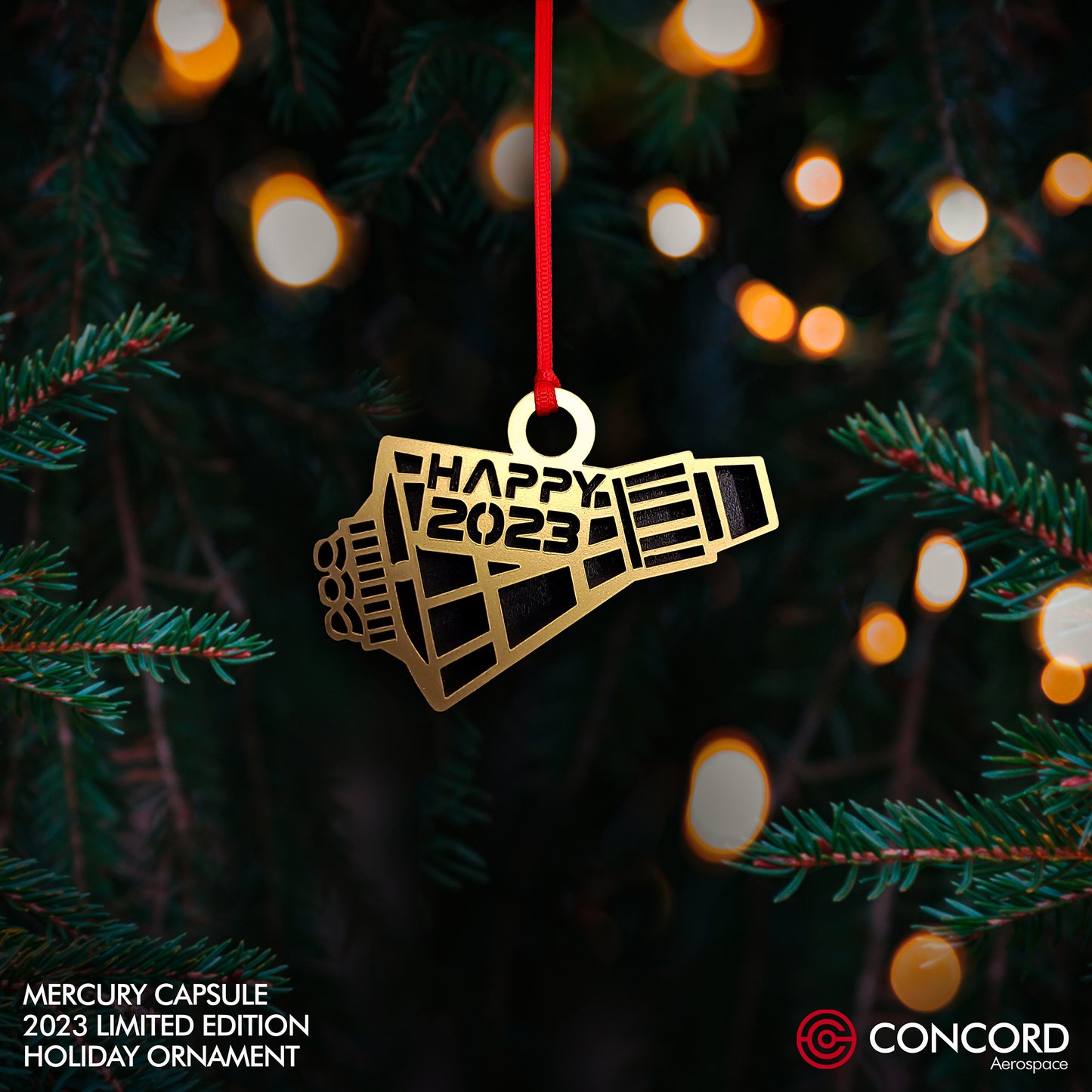MERCURY CAPSULE 2023 LIMITED EDITION TREE ORNAMENT - Concord Aerospace Concord Aerospace Concord Aerospace Holiday Ornament