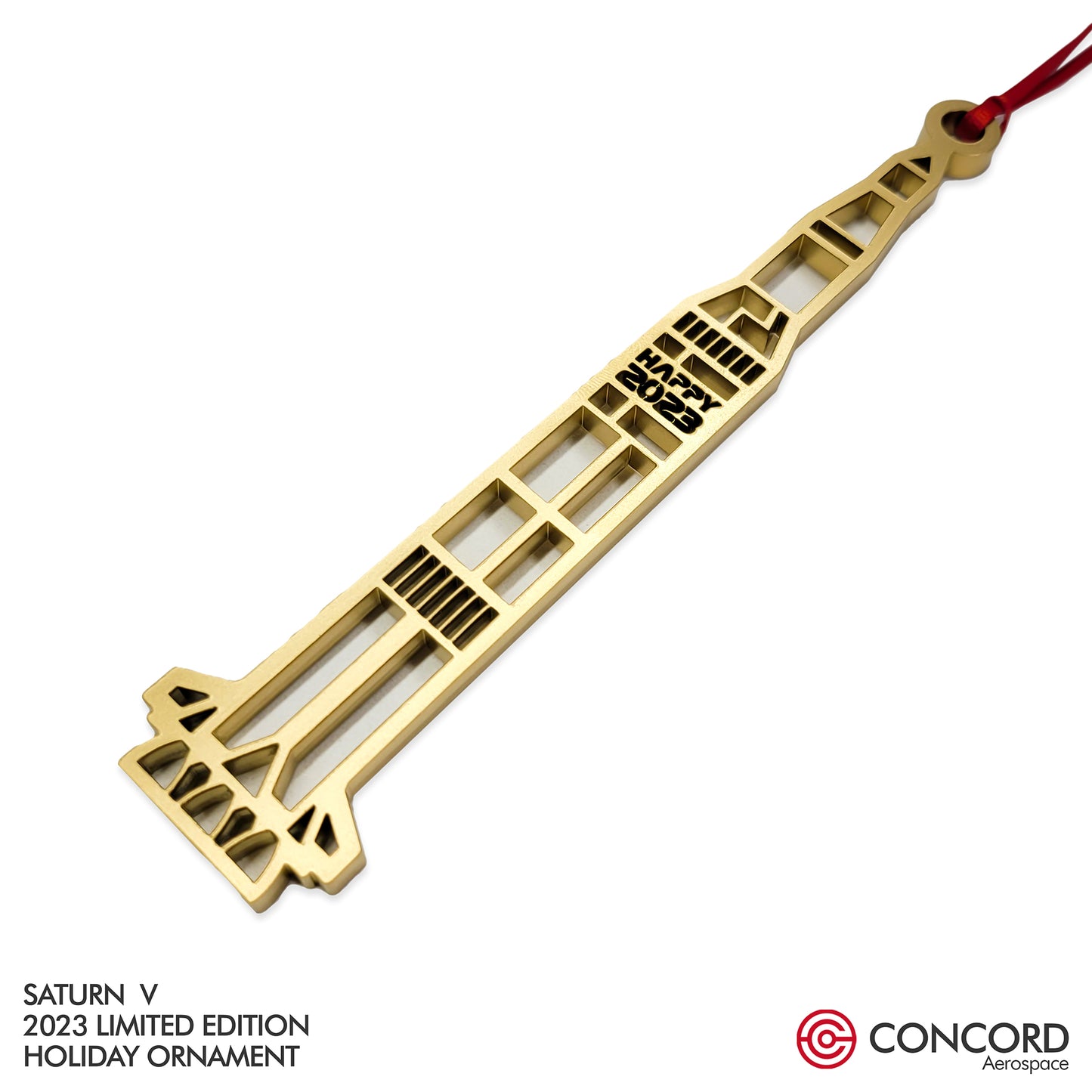 SATURN V ROCKET 2023 LIMITED EDITION TREE ORNAMENT - Concord Aerospace Concord Aerospace Concord Aerospace Holiday Ornament
