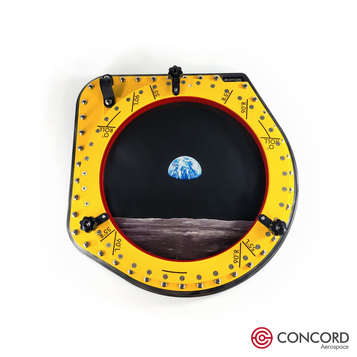 APOLLO COMMAND MODULE HATCH WINDOW - INNER STRUCTURE FRAME - Concord Aerospace Concord Aerospace Concord Aerospace Apollo Hatch Window