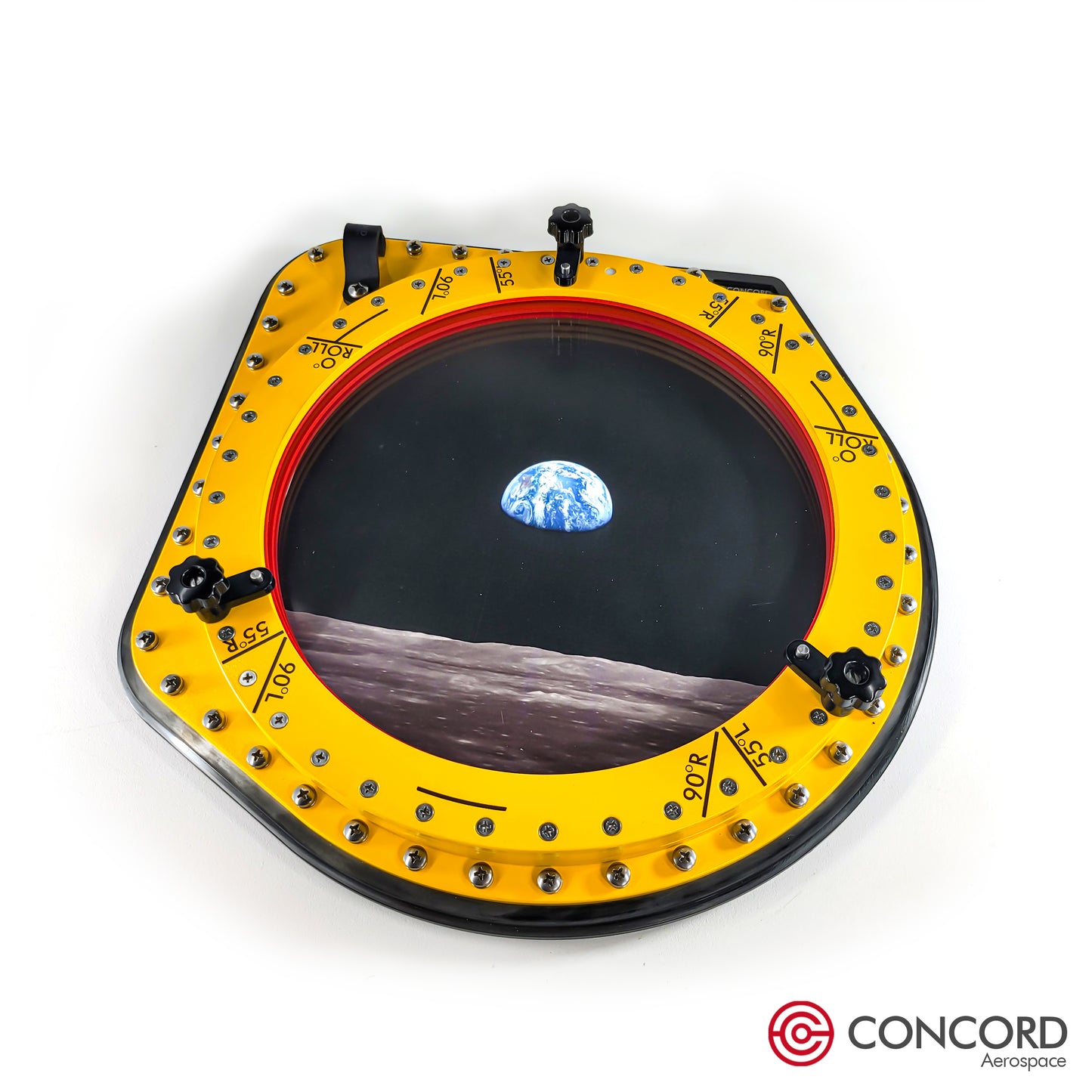 APOLLO COMMAND MODULE HATCH WINDOW - INNER STRUCTURE FRAME - Concord Aerospace Concord Aerospace Concord Aerospace Apollo Hatch Window