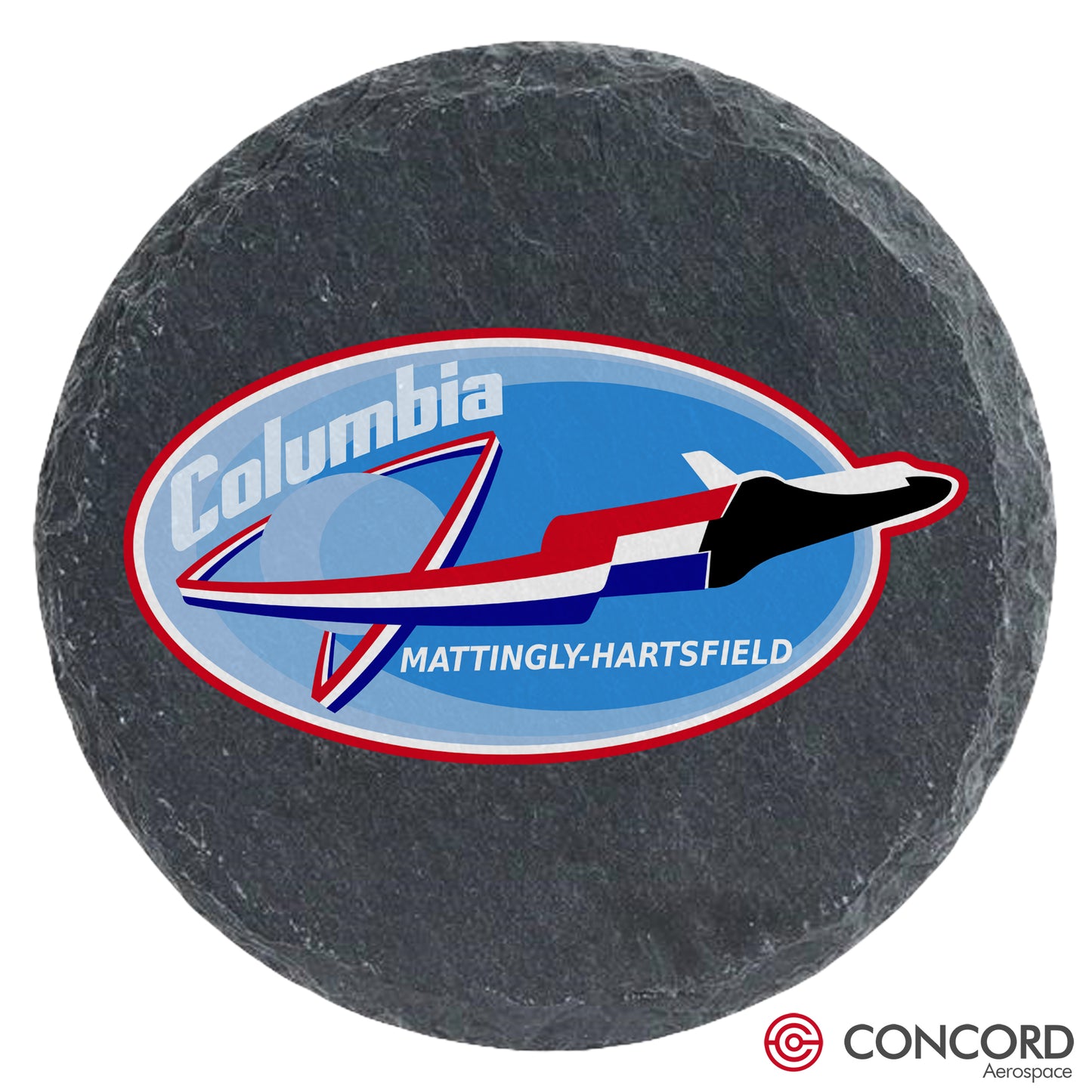 STS - 4 SPACE SHUTTLE - SLATE COASTER - Concord Aerospace Concord Aerospace Concord Aerospace Coasters