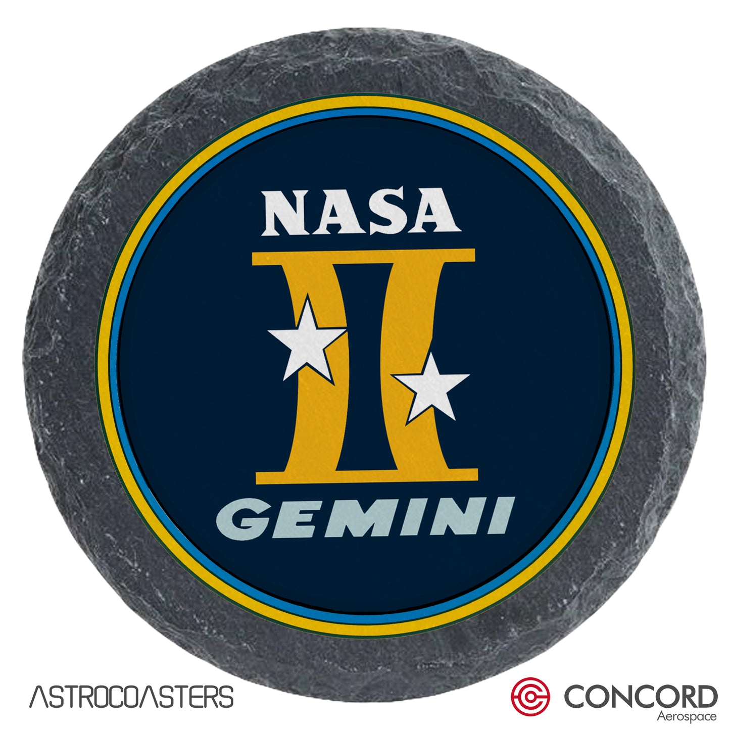 GEMINI PROGRAM - SLATE COASTER - Concord Aerospace Concord Aerospace Concord Aerospace Coasters