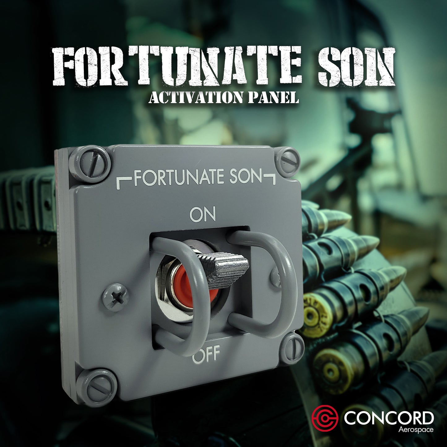 FORTUNATE SON PANEL - Concord Aerospace AEROSPACE GRAY (SPST TOGGLE ON-OFF) Concord Aerospace Concord Aerospace SPACE SWITCH - SINGLE