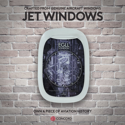 JET WINDOWS - PICTURE FRAMES CRAFTED FROM GENUINE AIRCRAFT WINDOWS - Concord Aerospace Concord Aerospace Concord Aerospace JETWINDOW