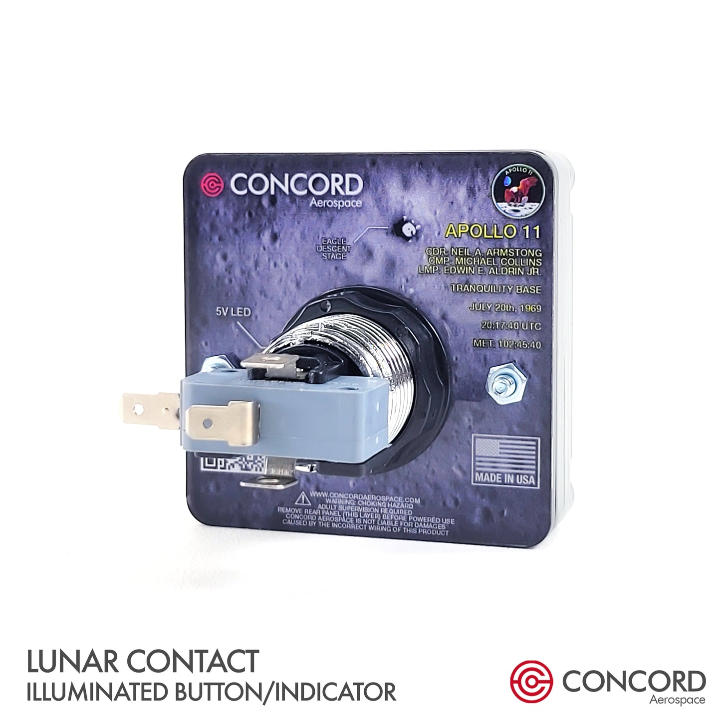 LUNAR CONTACT INDICATOR PANEL - LM - Concord Aerospace Concord Aerospace Concord Aerospace SPACE SWITCH - SINGLE