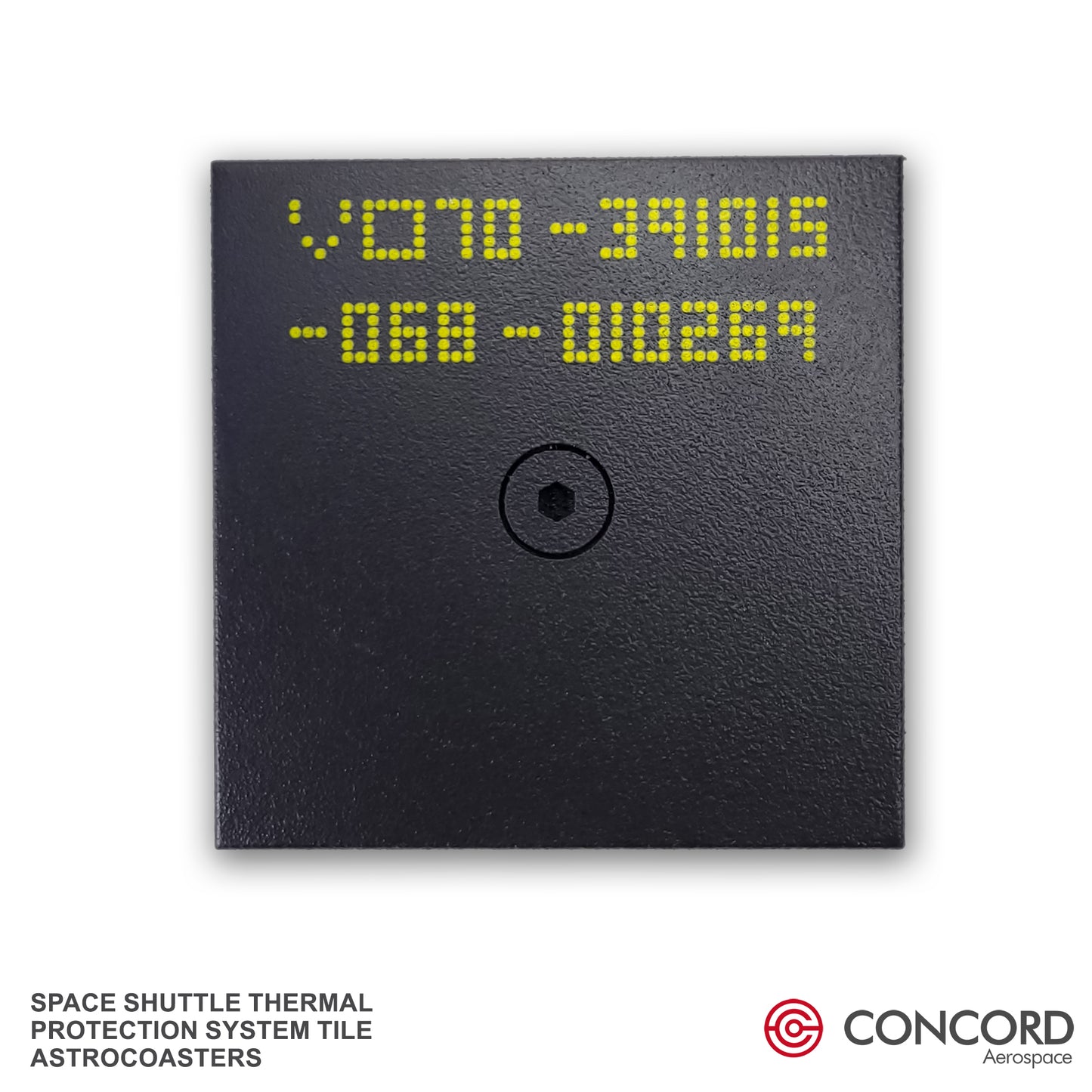 SPACE SHUTTLE THERMAL PROTECTION SYSTEM TILE ASTROCOASTER - Concord Aerospace Concord Aerospace Concord Aerospace Coasters