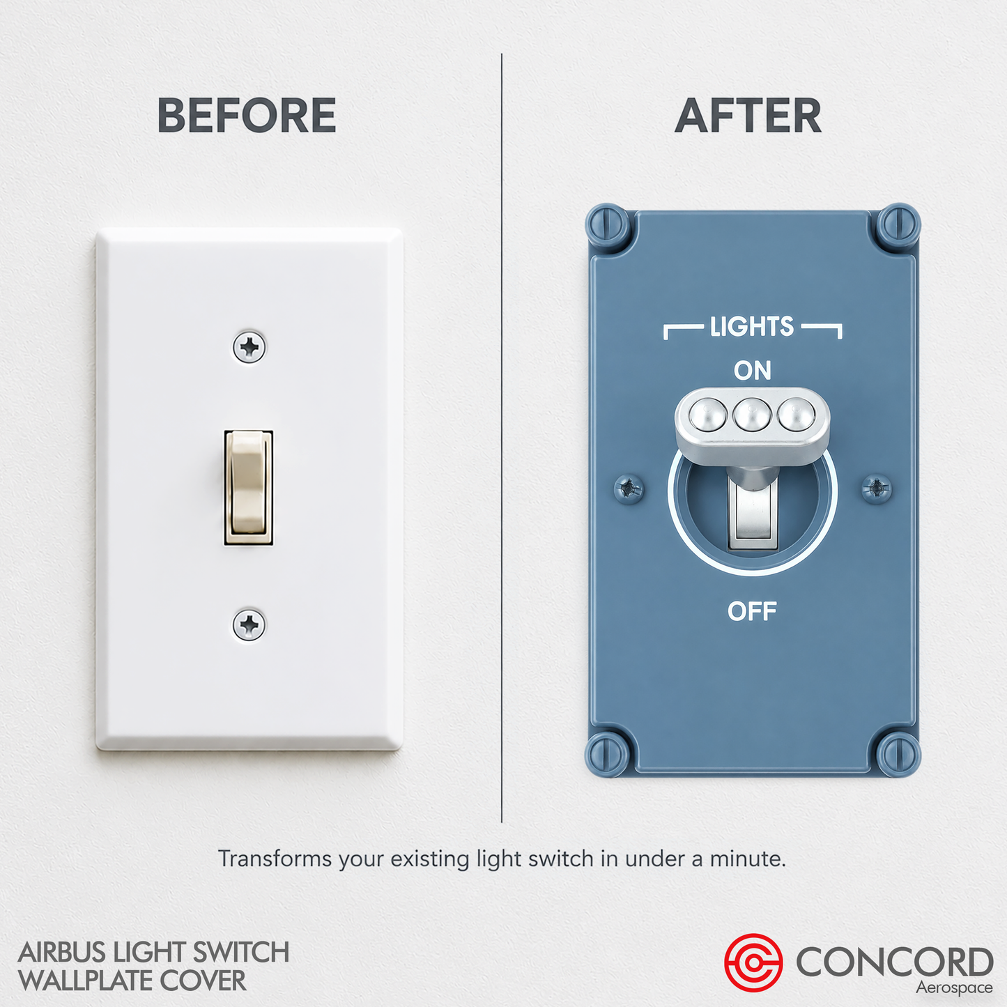 AIRBUS OVERHEAD LIGHTS PANEL WALL PLATE