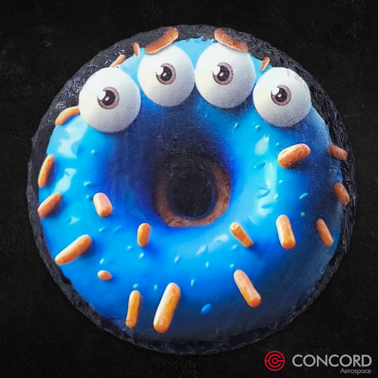 WOBBLEZORP DOUGHNUT ALIEN - SLATE COASTER - Concord Aerospace Concord Aerospace Concord Aerospace Coasters