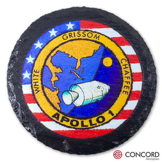APOLLO 1 MISSION - SLATE COASTER - Concord Aerospace Concord Aerospace Concord Aerospace Coasters