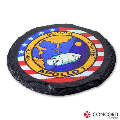 APOLLO 1 MISSION - SLATE COASTER - Concord Aerospace Concord Aerospace Concord Aerospace Coasters