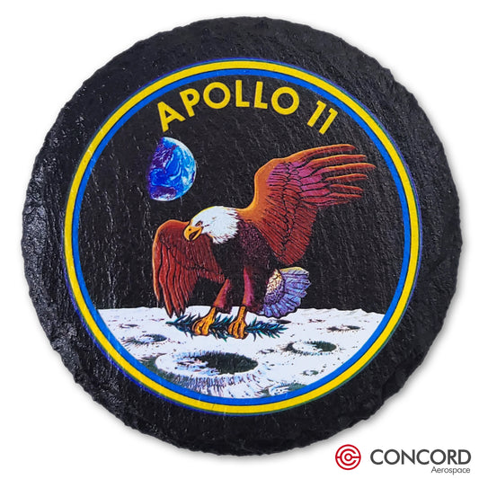 APOLLO 11 MISSION - SLATE COASTER - Concord Aerospace Concord Aerospace Concord Aerospace Coasters