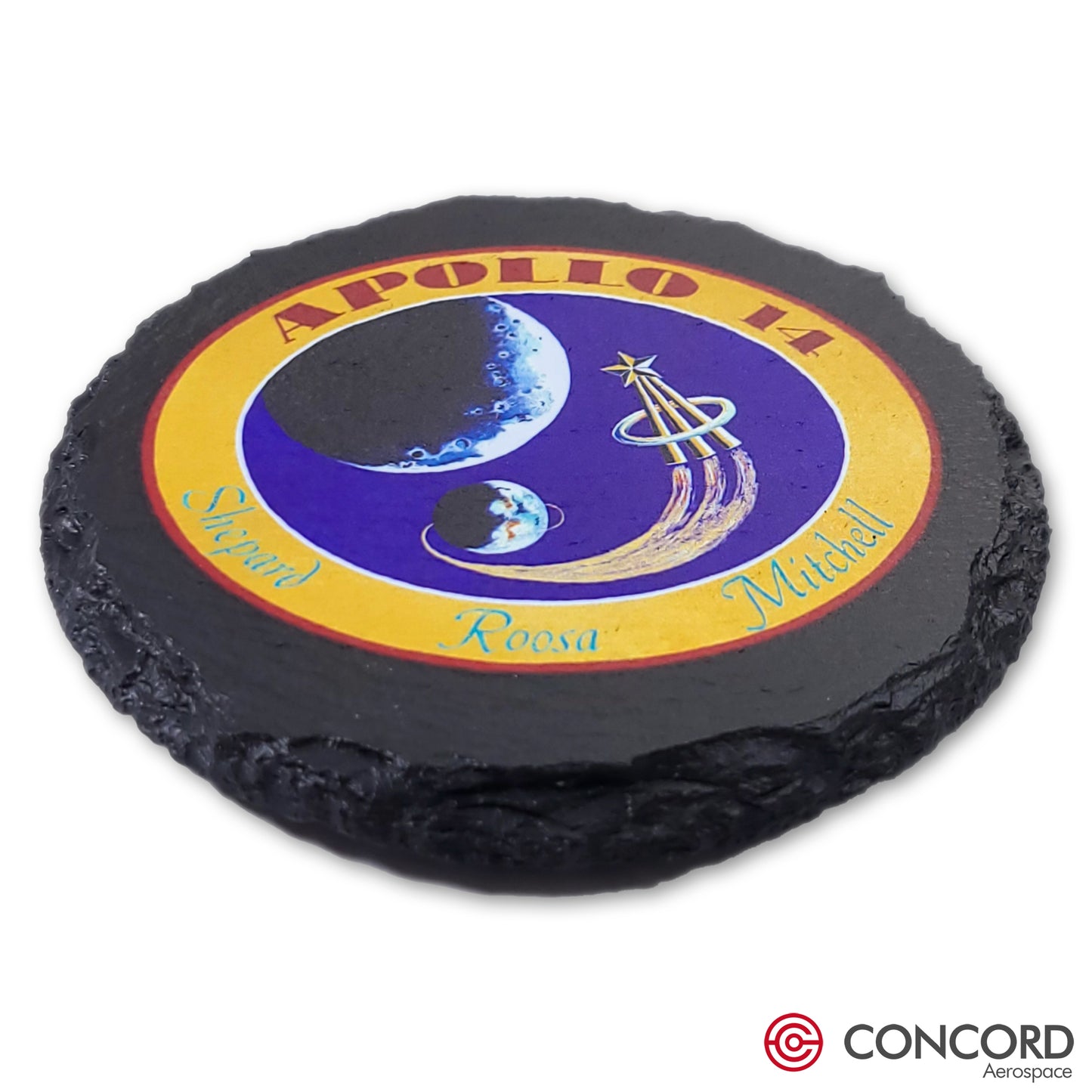 APOLLO 14 MISSION - SLATE COASTER - Concord Aerospace Concord Aerospace Concord Aerospace Coasters