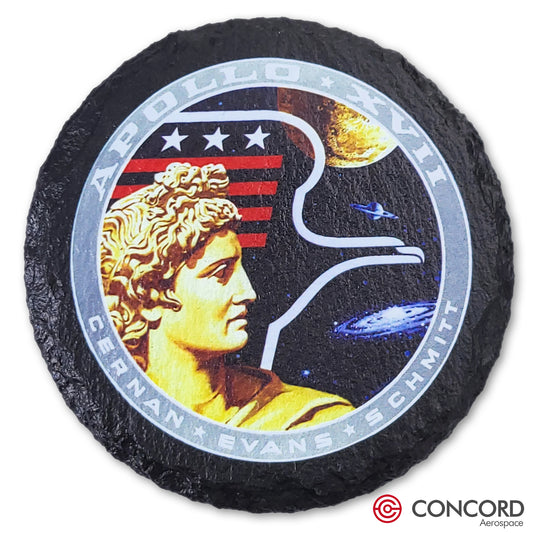 APOLLO 17 MISSION - SLATE COASTER - Concord Aerospace Concord Aerospace Concord Aerospace Coasters